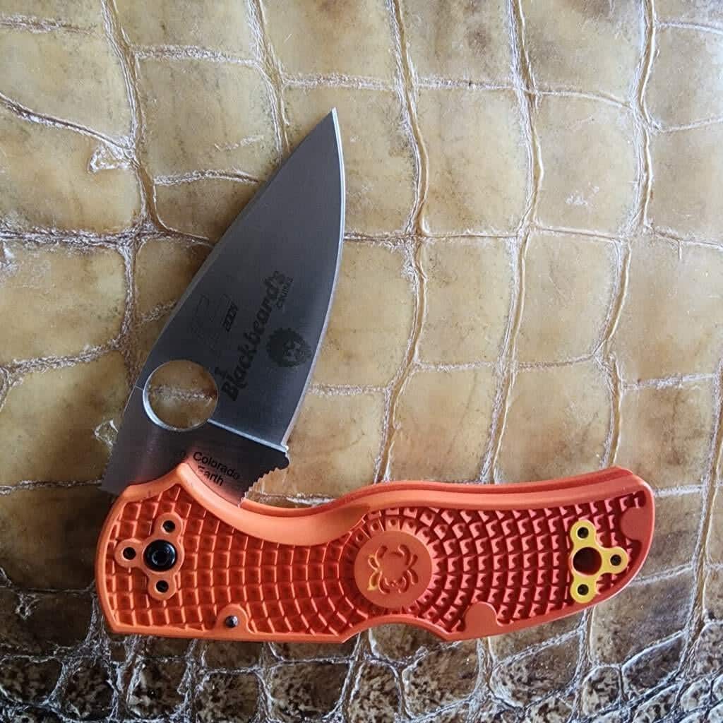Spyderco Native 5 Salt (orange rit dye frn, light use - knife only, no box) – gallery image 4