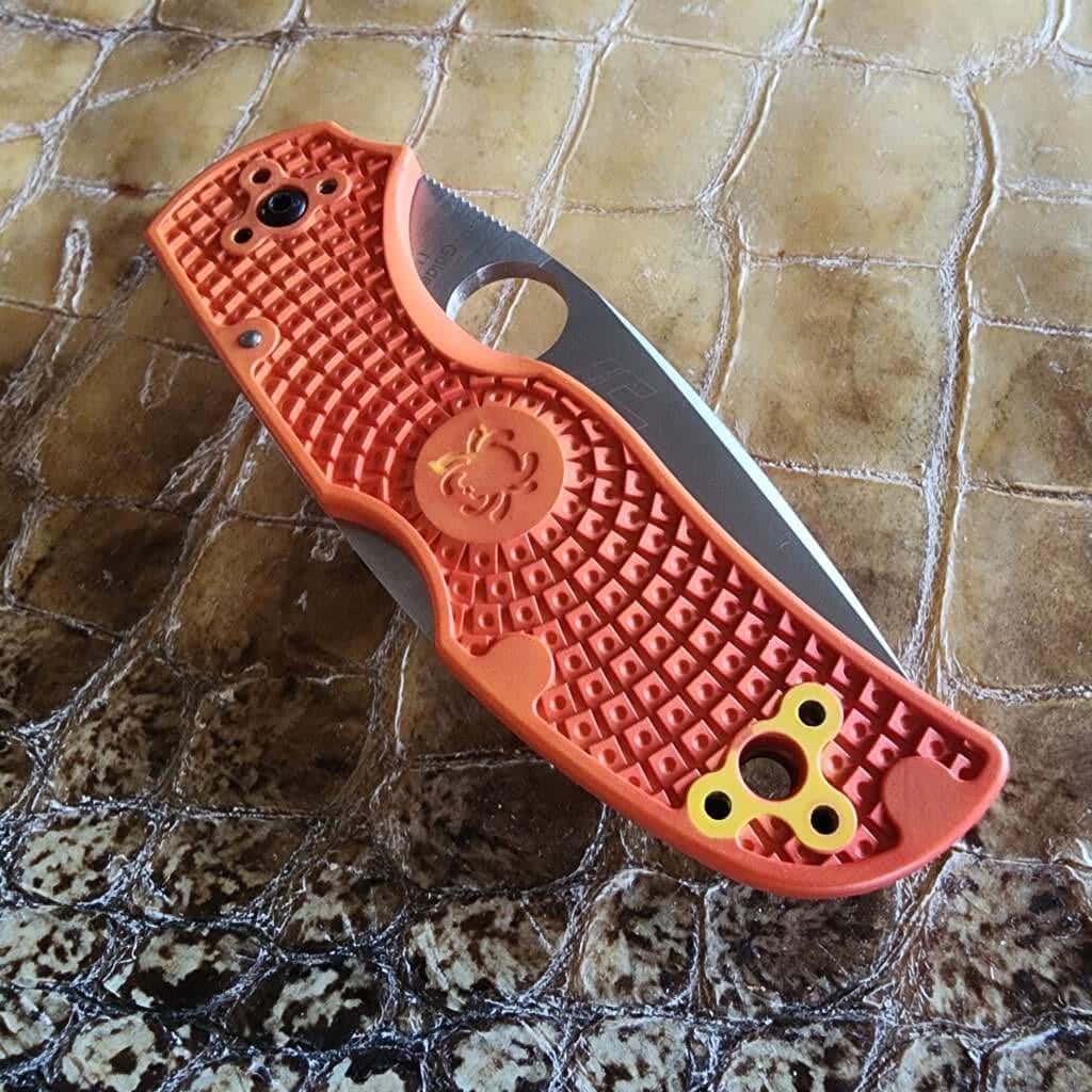 Spyderco Native 5 Salt (orange rit dye frn, light use - knife only, no box) – gallery image 3