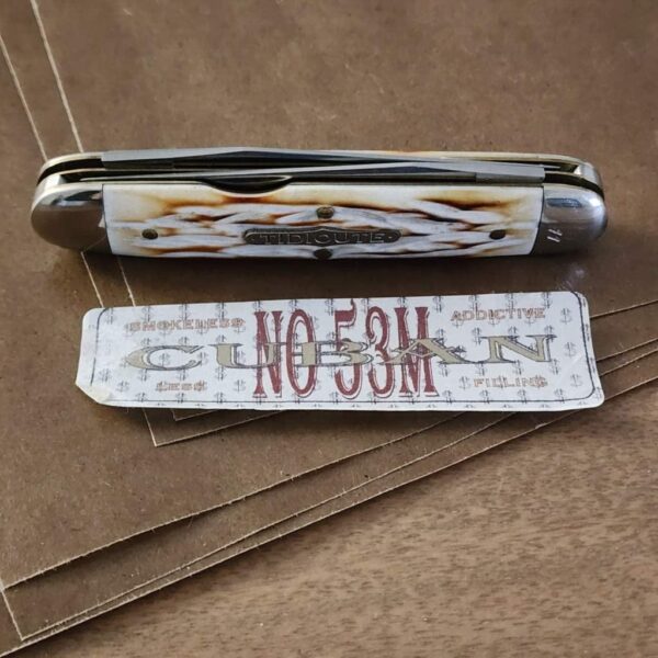 Great Eastern Cutlery #538208 2nd Cut Burnt Jigged Stag – gallery image 1