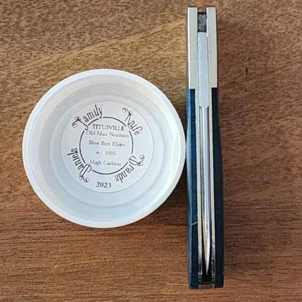 Daniels Family Knife Brands TSAK Exclusive Old Man Norman in Blue Box Elde - Image 4