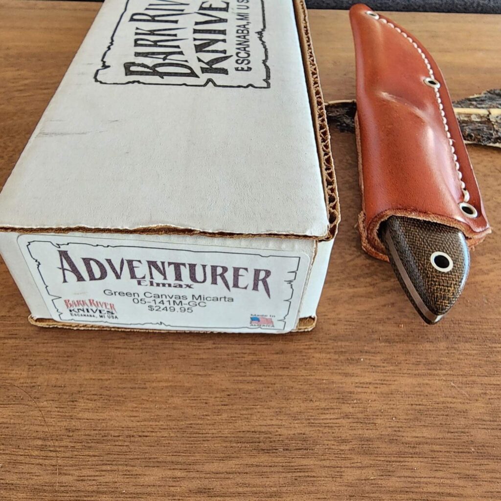 Bark River Green Canvas Micarta Adventurer in Elmax – gallery image 4