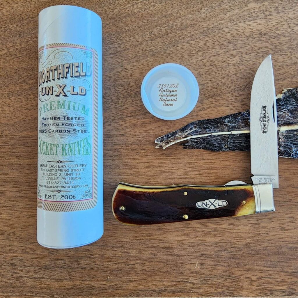 Great Eastern Cutlery #235120 L Antique Autumn Natural Bone knife for sale