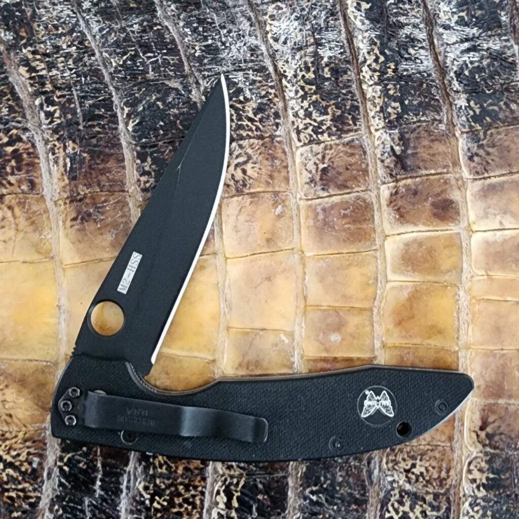 Benchmade Vintage Balisong M2-HSS 800 AFCK Knife in Black G10, M2 Blade Steel (very gently used) – gallery image 2