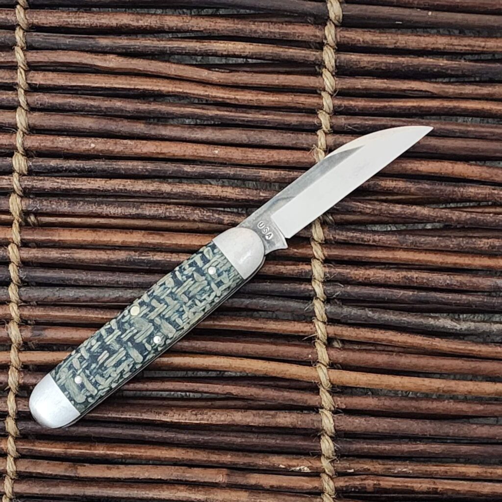 Northwoods by Great Eastern Cutlery Green Burlap Micarta Delta Jack NW10KC002 – gallery image 3