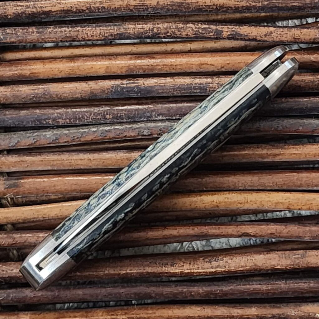 Northwoods by Great Eastern Cutlery Green Burlap Micarta Delta Jack NW10KC002 – gallery image 5