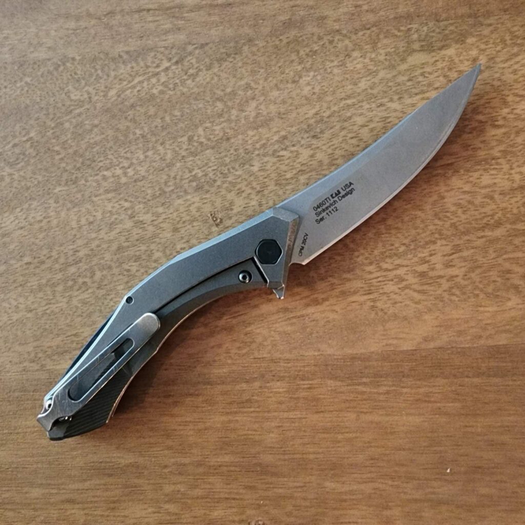 ZT USA 0460TI Sinkevich Design Ser. 1112 Titanium/CPM 20CV USED – gallery image 3
