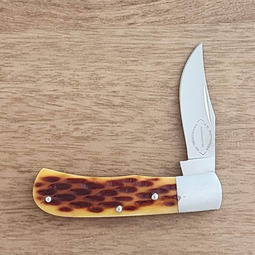 J.W. Poythress Custom made Brown Jigged Bone "Trapper" – gallery image 2