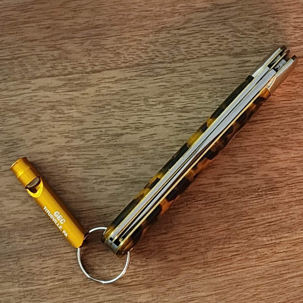 Great Eastern Cutlery #651222 GEC Tortoise Shell Acrylic (1 of 492) SS with whistle – gallery image 2