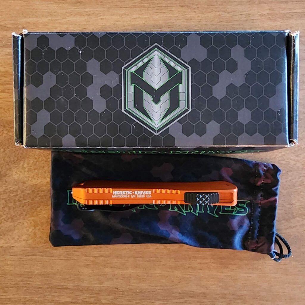 Heretic Knives Manticor E Recurve Black Orange H029-4A-ORG – gallery image 5
