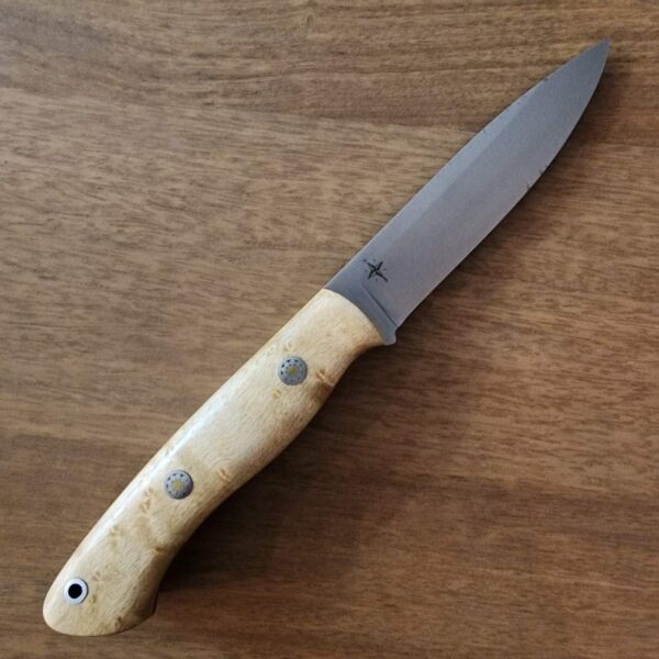 Bark River Aurora Natural Curly Maple With Yellow Liner Mosaic - Image 4