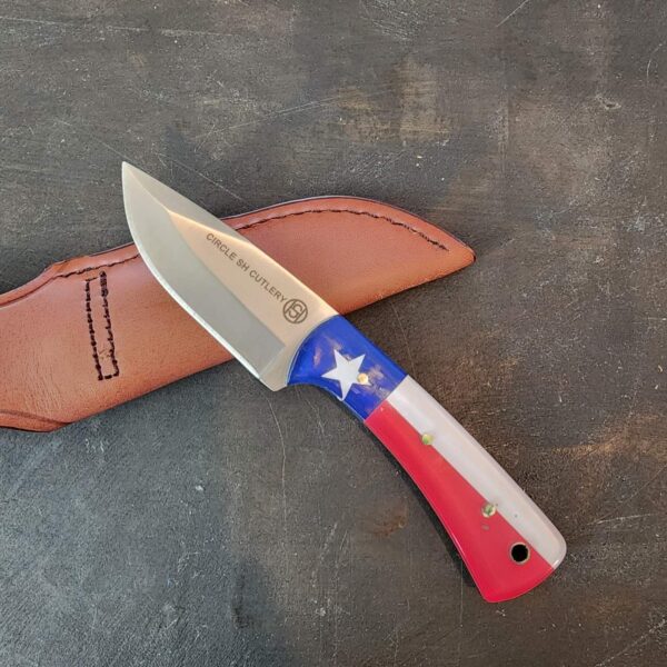 Circle SH Cutlery USA Texas Flag Acrylic OK326 gently used – gallery image 1