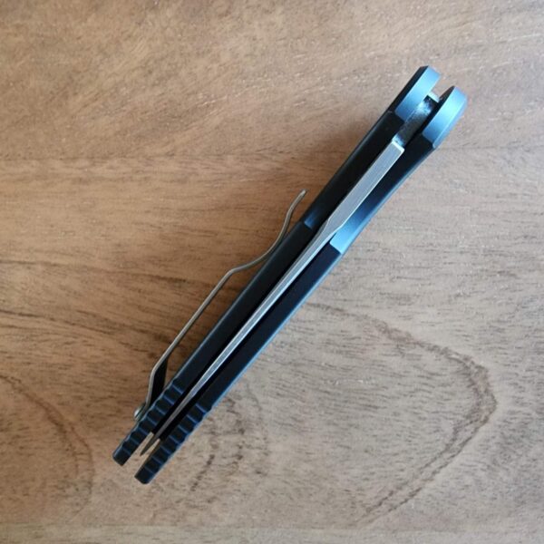 PROTECH TR-3 TACTICAL RESPONSE 3 BLACK HANDLE WITH GROOVES BLASTED BLADE PLAIN EDGE - Image 5