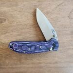 HOGUE DOUG RITTER MINI RSK MK1-G2 2.9” DROP POINT TUMBLED G-MASCUS PURPLE G10 knife for sale
