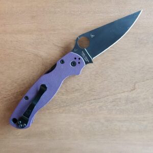 SPYDERCO C81GPPRBK2 PARAMILITARY 2 BK PR JU knife for sale