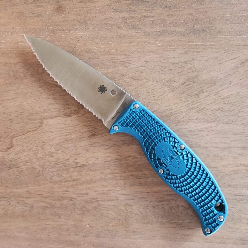 SPYDERCO FB31SBLK2K390 ENUFF 2 SER BL K390 FW knife for sale