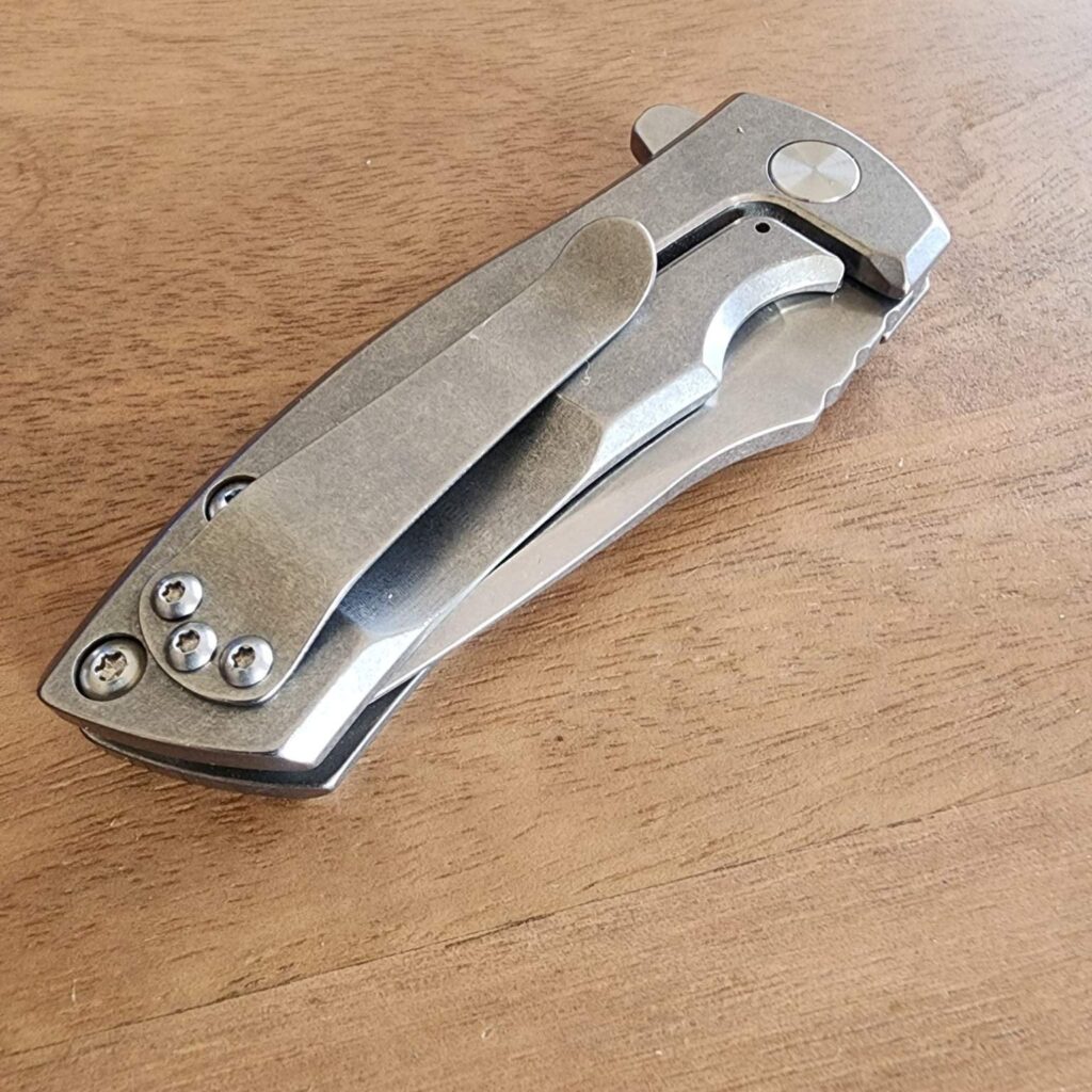 LES GEORGE ESV FLIPPER STONEWASHED HANDLE AND BLADE LES-005 – gallery image 2