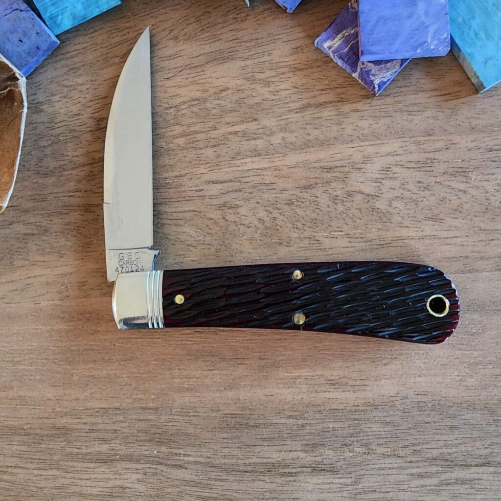 Great Eastern Cutlery #470124 Black Plumb Jigged Bone – gallery image 5