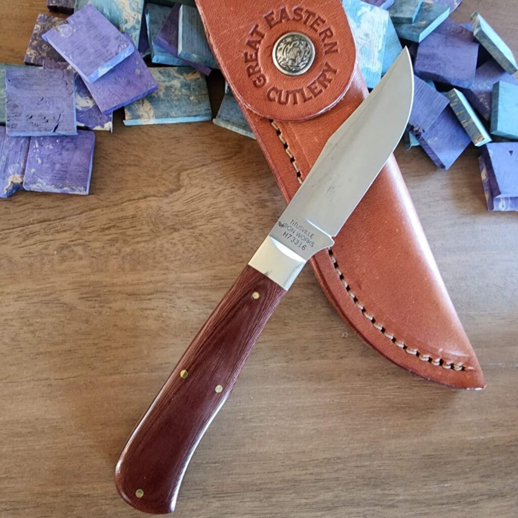 Great Eastern Cutlery #H73316 Red Linen Micarta – gallery image 3