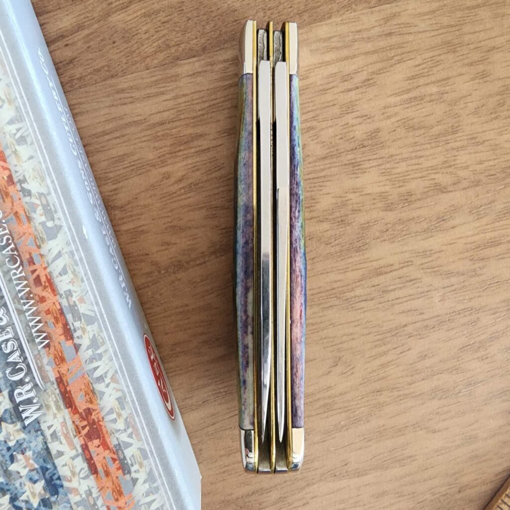 Case Burnt Purple Jigged Bone Mini Trapper 6207W SS – gallery image 5