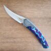 Suprlativ Piranha in Titanium Dark Blast/ Mokuti and M4 Belt Satin knife for sale