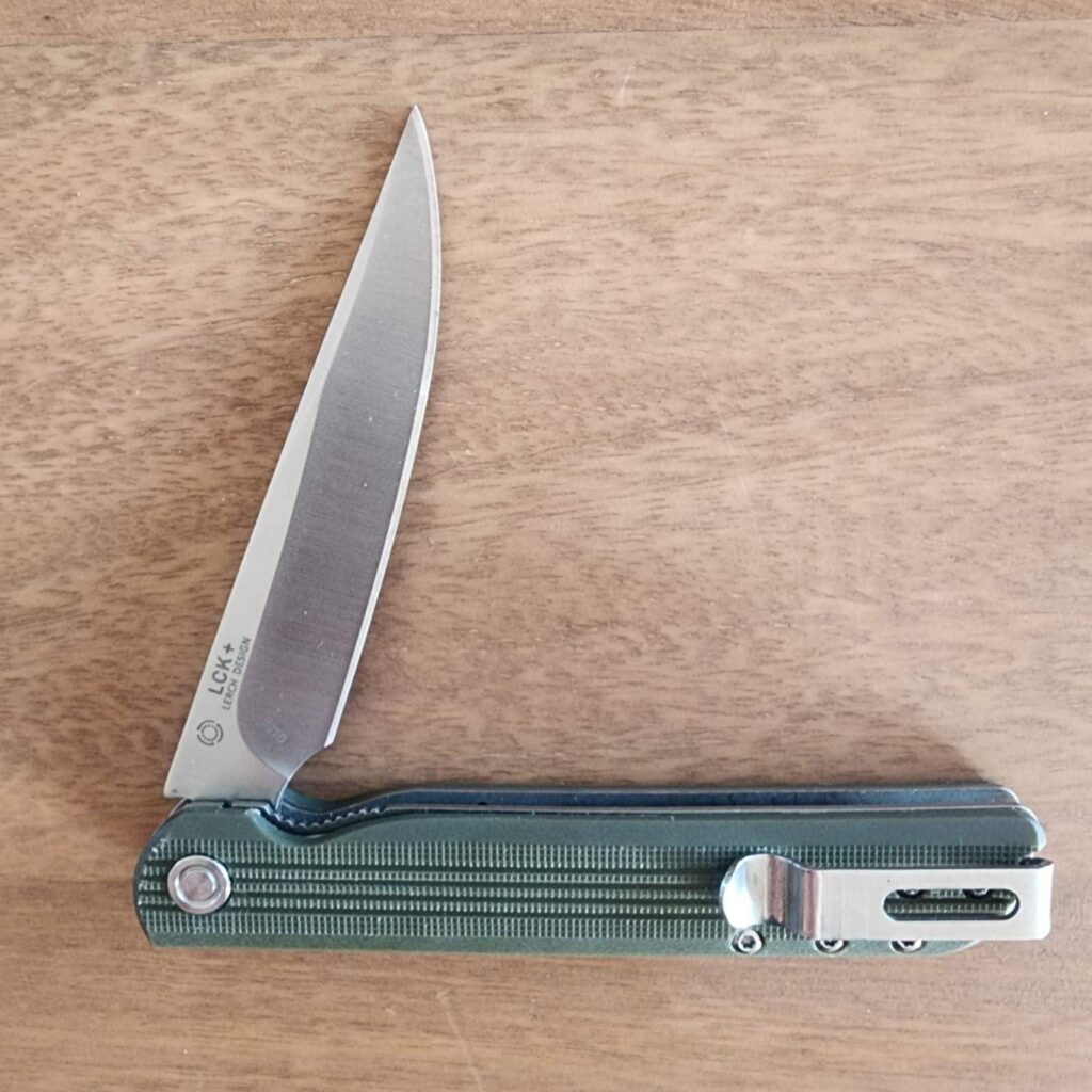 CRKT Large LCK Spring Assisted Liner Lock Knife Green G-10 (3.5" Satin) 3810 – gallery image 3