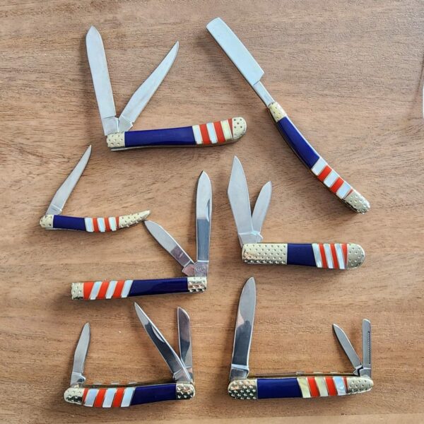 Silver Horse Stone Works 4th of July Set of 7 Knives – gallery image 1
