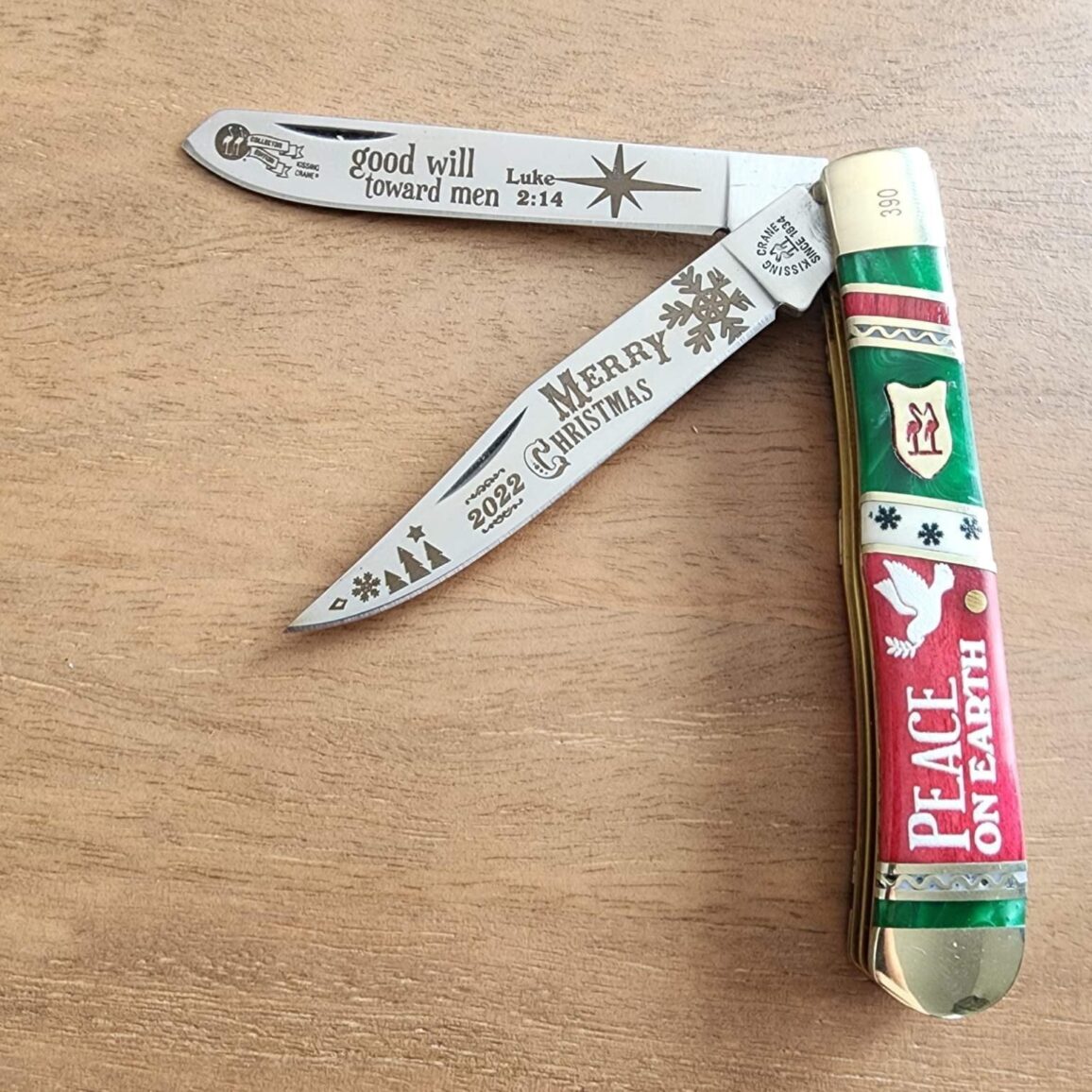 Kissing Crane Christmas Trapper For Sale - TSA Knives