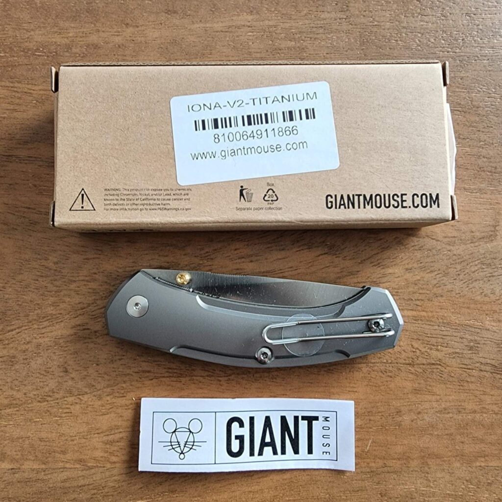 ACE IONA V2-Titanium knife for sale
