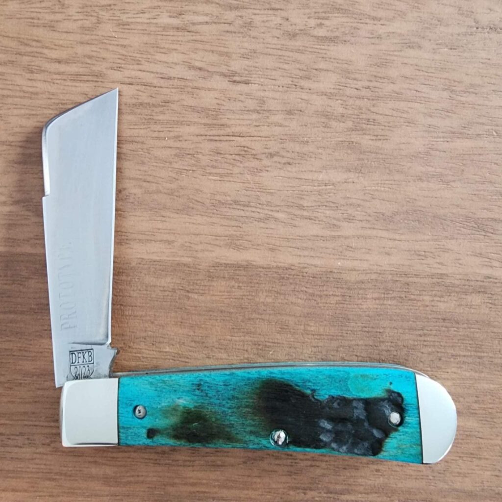 Titusville Big Easy Cotton Sampler 1095 Carbon W/ Long Pull 1 of 1 PROTOTYPE 2024 Teal Lightning Wood – gallery image 5