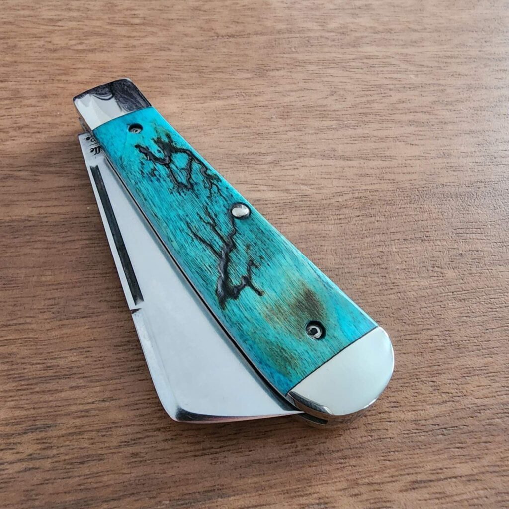 Titusville Big Easy Cotton Sampler 1095 Carbon W/ Long Pull 1 of 1 PROTOTYPE 2024 Teal Lightning Wood – gallery image 7