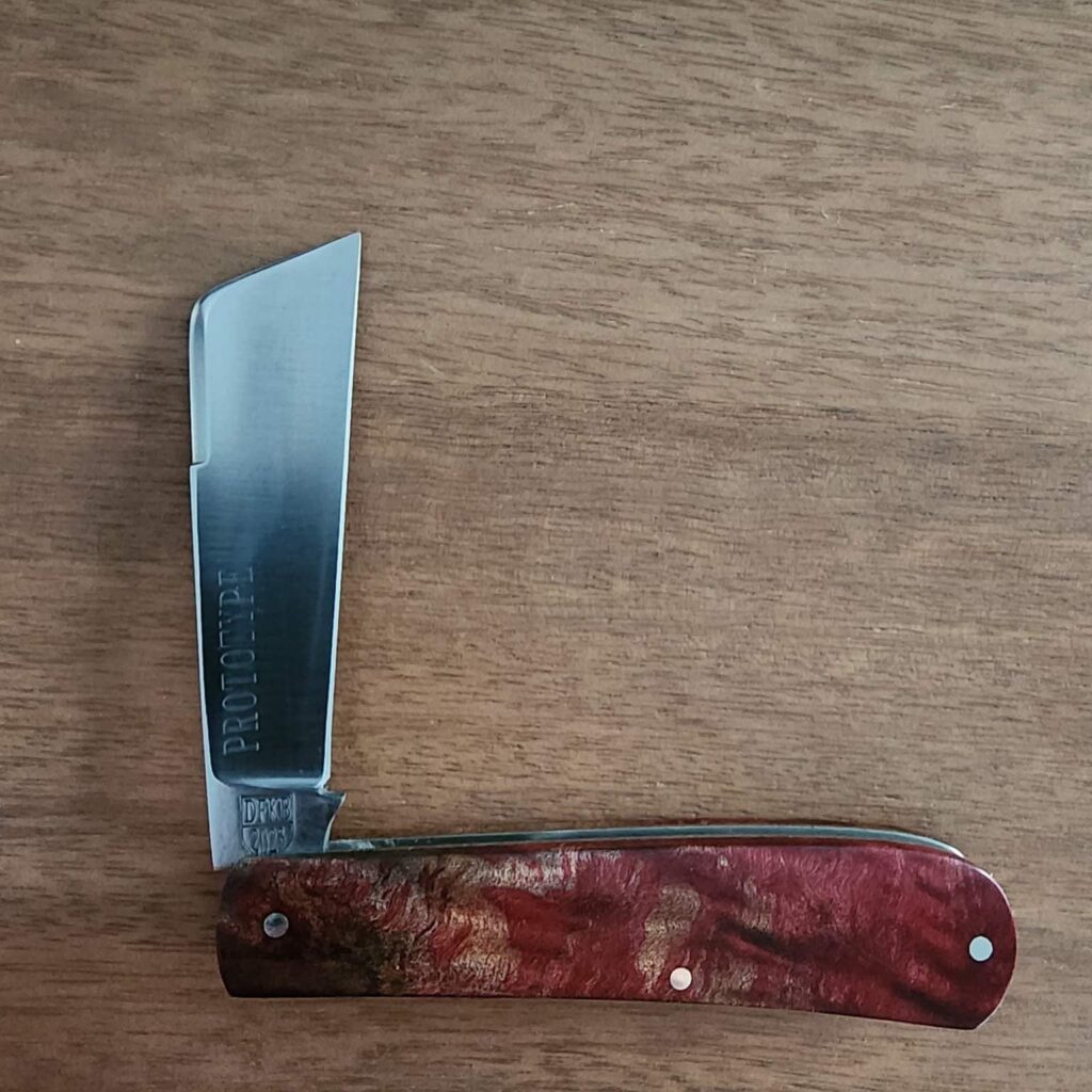 Titusville Big Easy Cotton Sampler 1095 Carbon W/ Long Pull 1 of 1 PROTOTYPE 2024 Red Maple Burl Shadow Pattern – gallery image 3