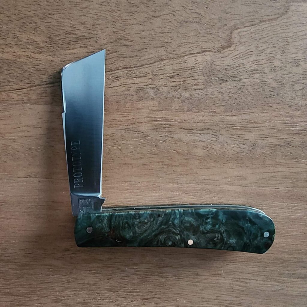 Titusville Big Easy Cotton Sampler 1095 Carbon W/ Long Pull 1 of 1 PROTOTYPE 2024 Green Maple Burl Shadow Pattern – gallery image 4