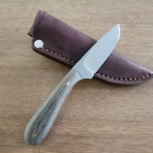 L.T. Wright Hand Crafted Knives Frontier First Flat D2 Green Matte knife for sale
