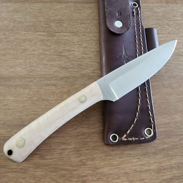 L.T. Wright Hand Crafted Knives Large Workhorse D2 Saber Maple Black Liners – gallery image 1