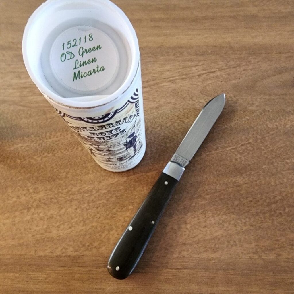 Great Eastern Cutlery #152118 OD Green Linen Micarta – gallery image 4
