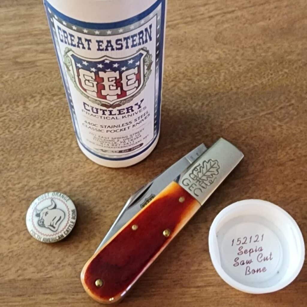 Great Eastern Cutlery #152121 Sepia Sawcut Bone – gallery image 2