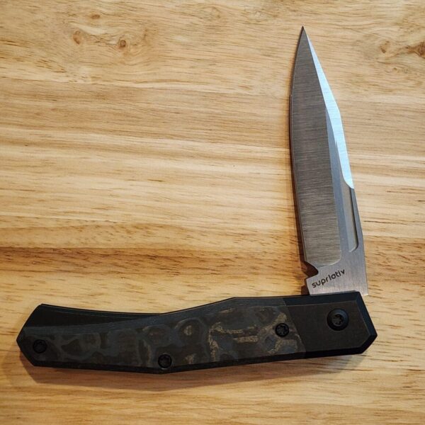 Suprlativ Infidel in Titanium/Black PVD/Black Camo Fat Carbon and M4 Belt Satin – gallery image 1