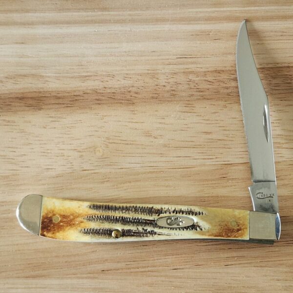 Case USA 2019 Slim Line Trapper Bone Stag 6.51048 SS – gallery image 1