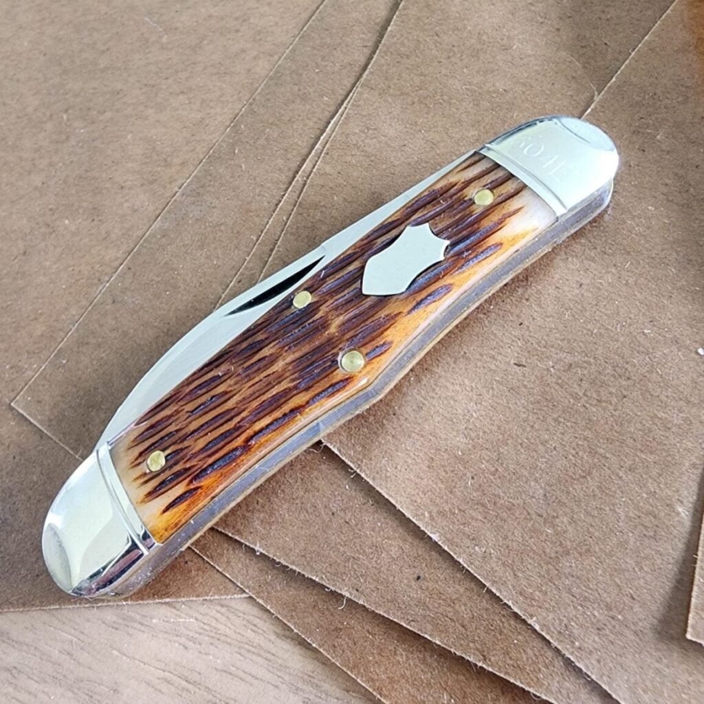 Great Eastern Cutlery #340223 Antique Autumn Jigged Bone 2023 Blade Forums SFO (Stock Photo SN will vary) knife for sale
