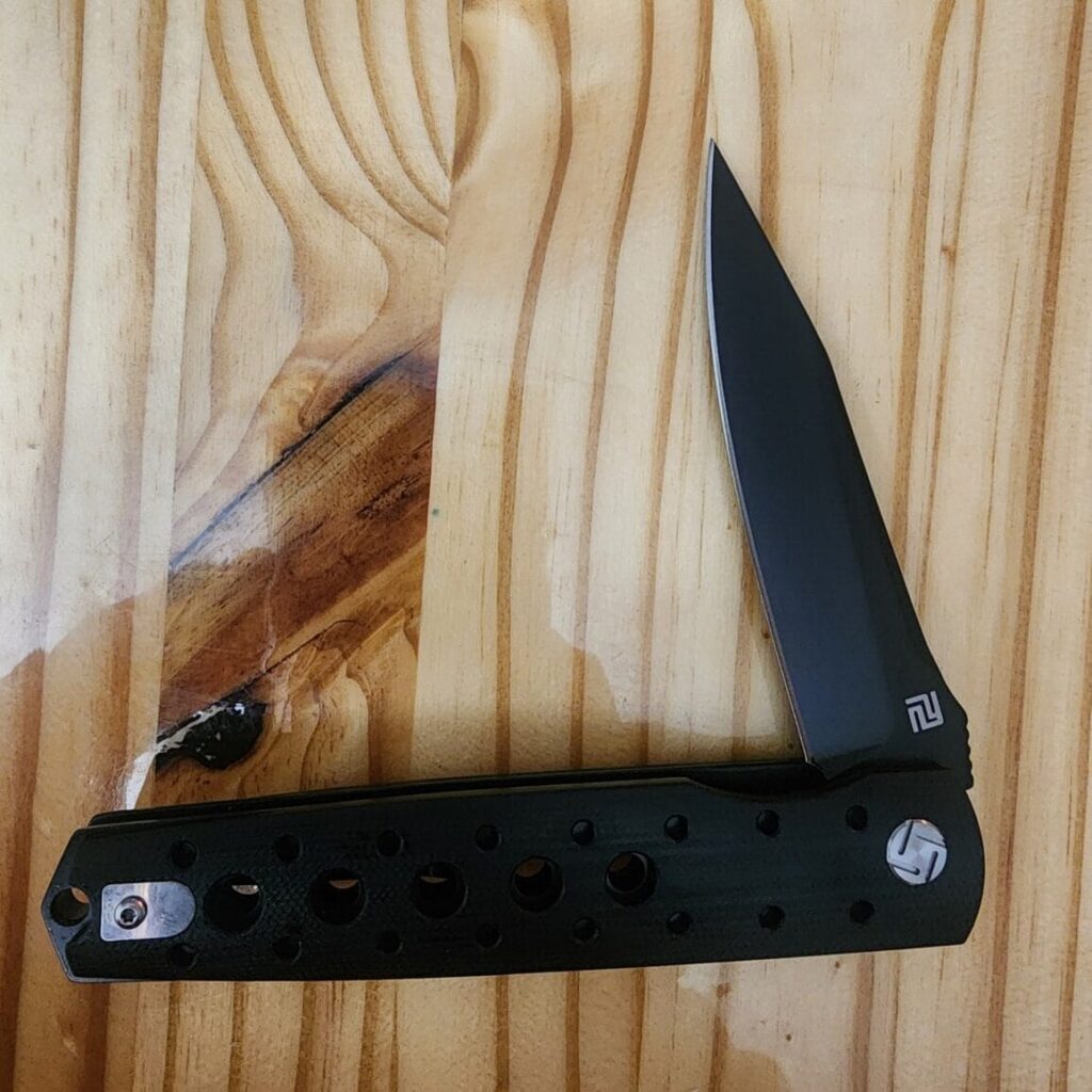 Artisan Virginia 1807P D2 Black G-10 Handle knife for sale