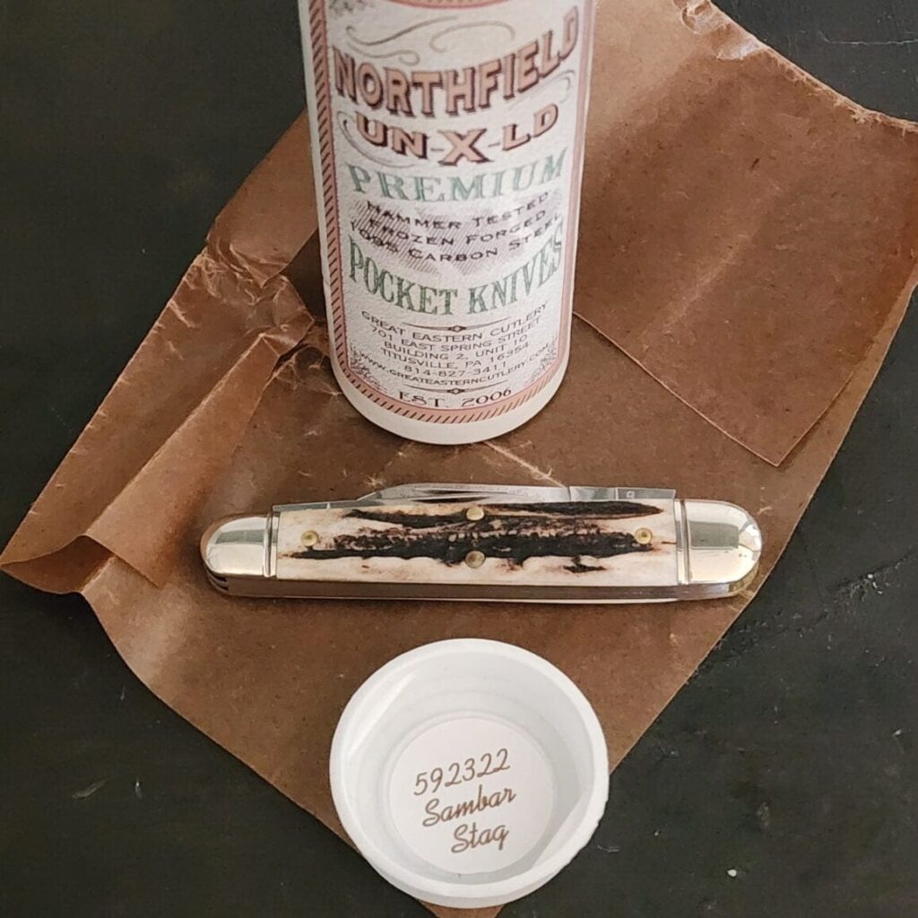 Great Eastern Cutlery #592322 Sambar Stag knife for sale