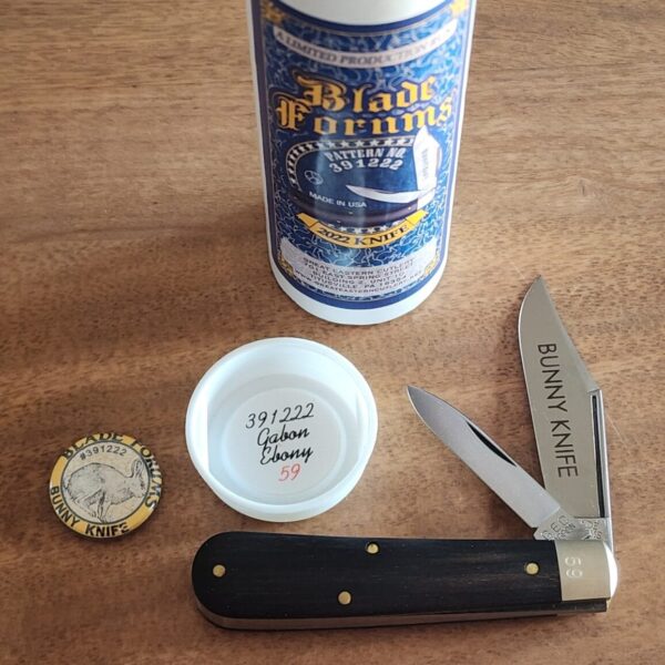 Great Eastern Cutlery #391222 Gabon Ebony Bunny Knife SN 59 Blade Forums SFO – gallery image 1