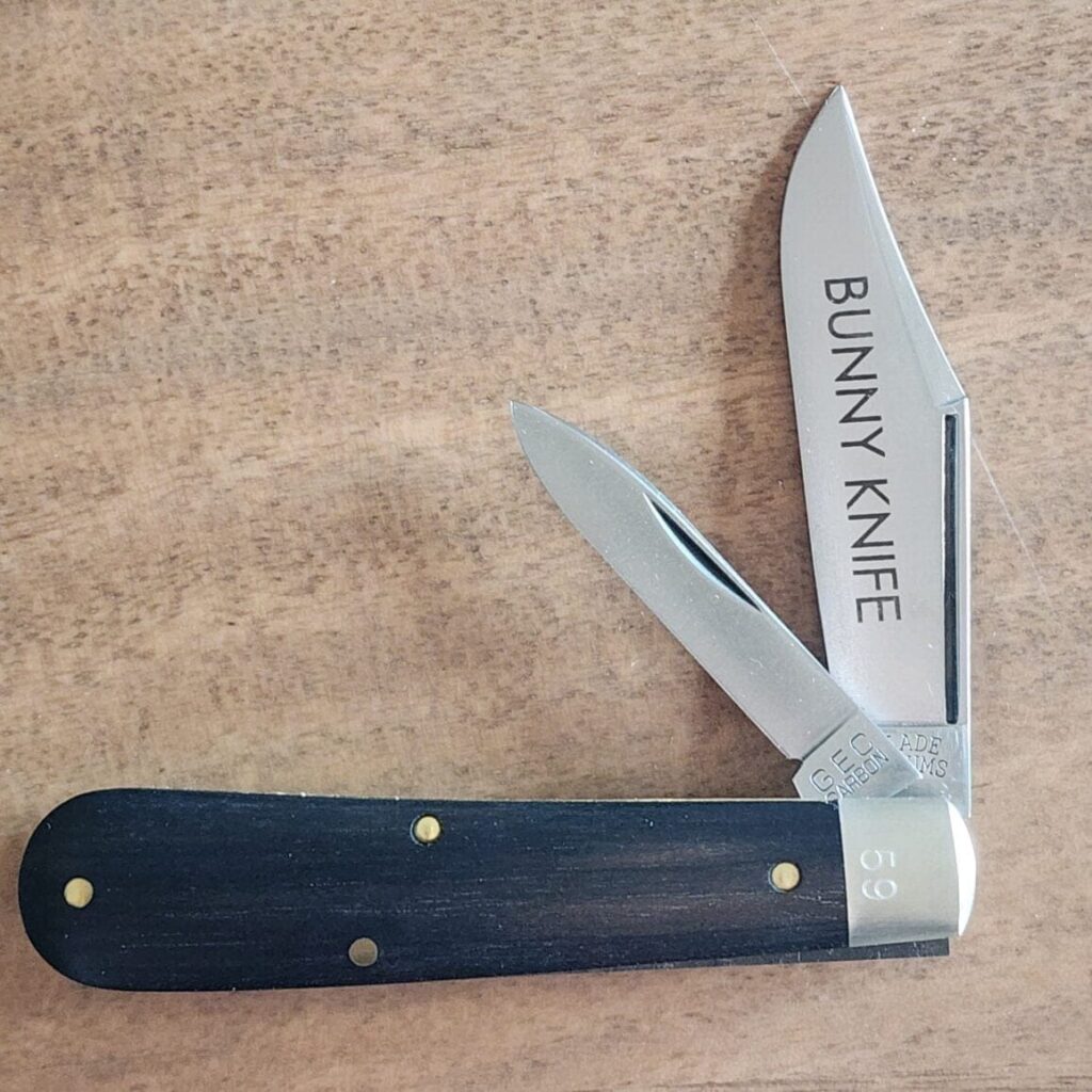 Great Eastern Cutlery #391222 Gabon Ebony Bunny Knife SN 59 Blade Forums SFO – gallery image 5