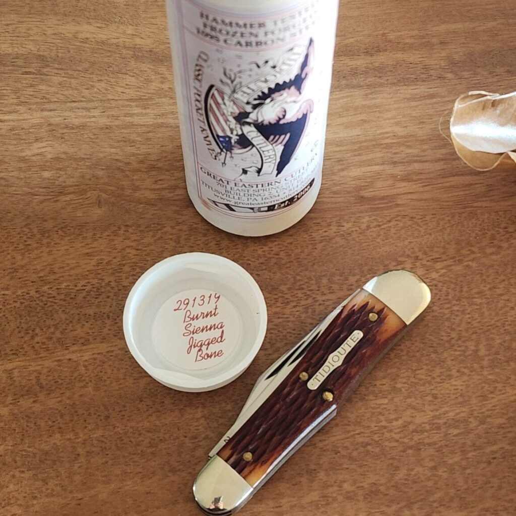 Great Eastern Cutlery #291319 Burnt Sienna Jigged Bone – gallery image 2