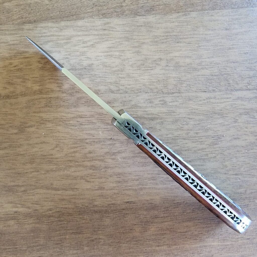 K'Roo Custom Lanny's Clip in Jigged & Dyed Bone Created May 2024 by W. O'Kelly knife for sale