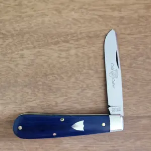 Great Eastern Cutlery #394124 Blue Linen Micarta knife for sale