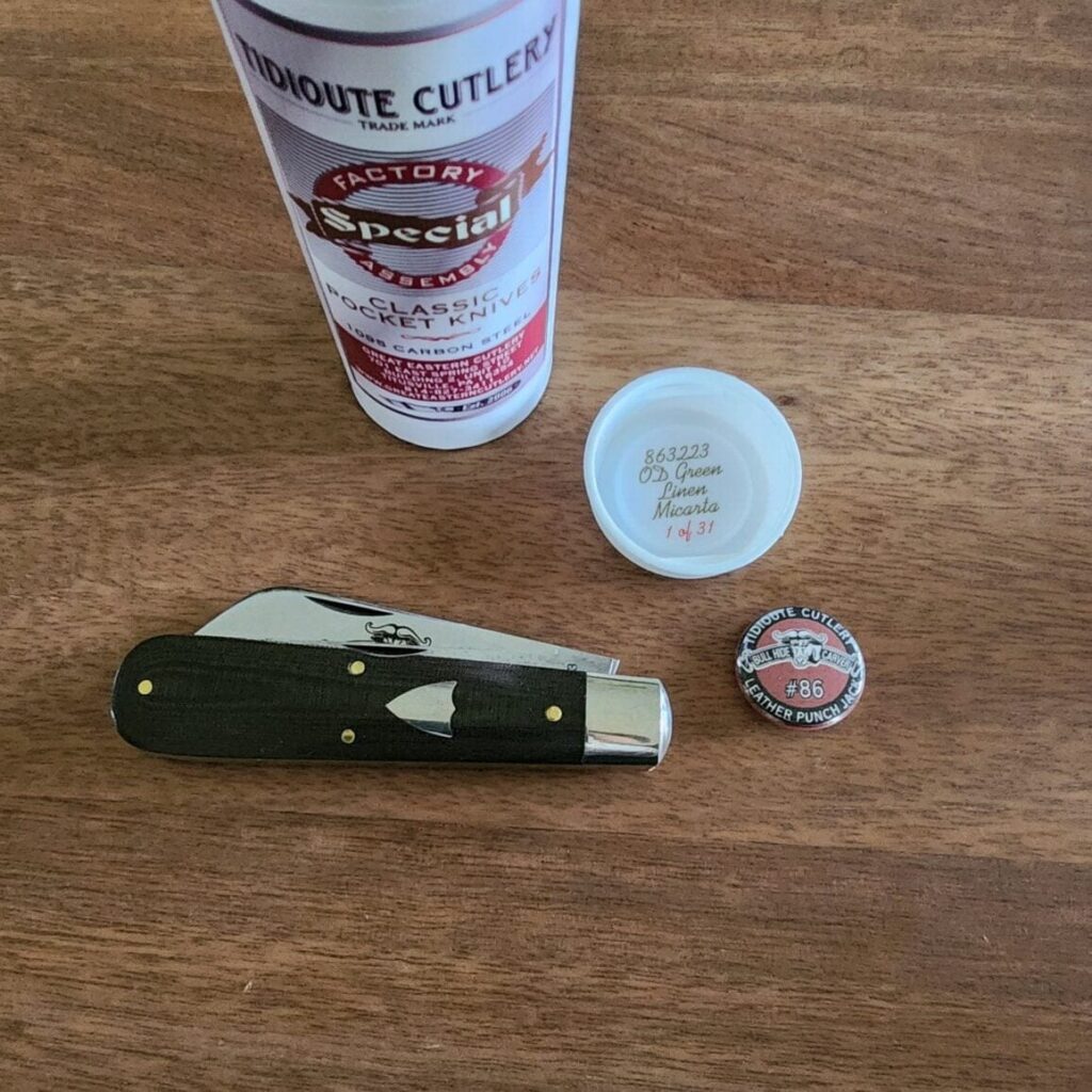 Great Eastern Cutlery #863223 OD Green Linen Micarta (1 of 31 made) – gallery image 4