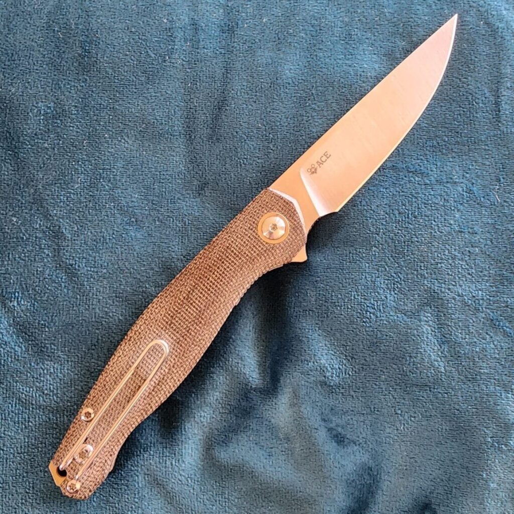 Giant Mouse ACE Sonoma Green Canvas Micarta Discounted "Rescue Mouse" – gallery image 2