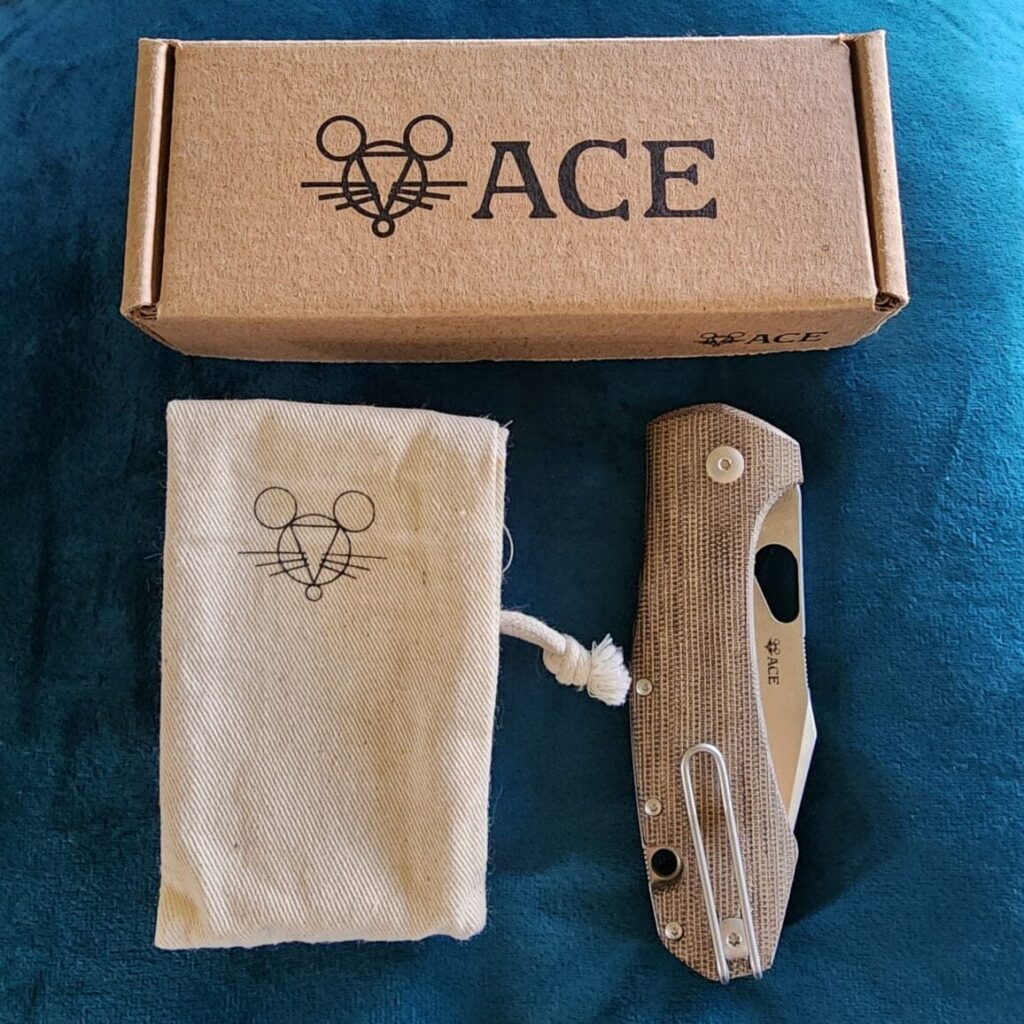 Giant Mouse ACE Green Micarta Grand Discounted "Rescue Mouse" – gallery image 2