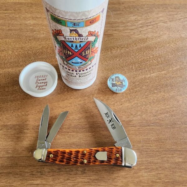 Great Eastern Cutlery #380321 Burnt Orange Jigged Bone